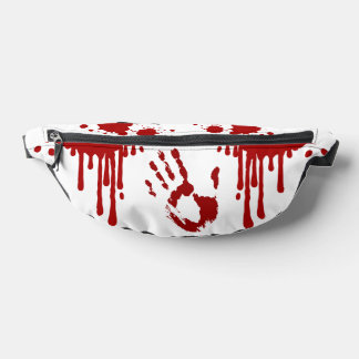 Bloody Handprint Blood Splattered Horror Bum Bags