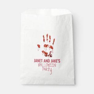 Bloody Handprint Halloween  Favour Bag