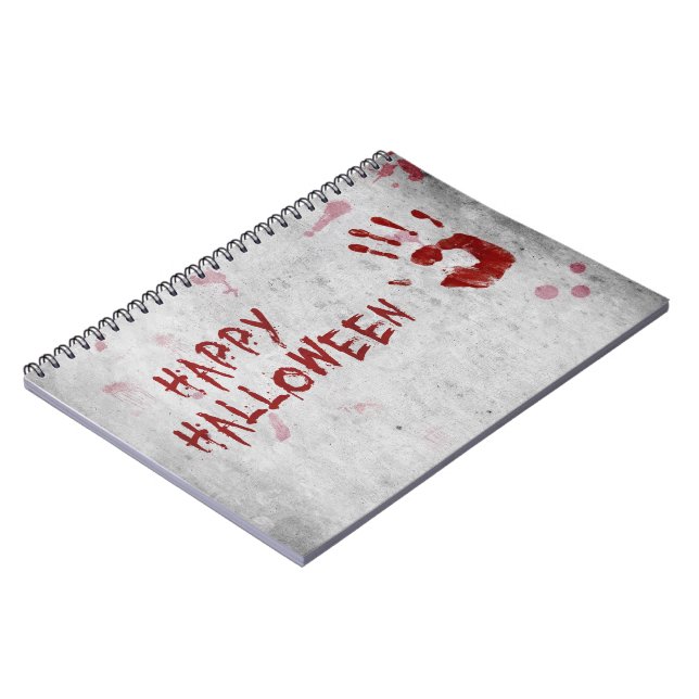 Bloody Handprint Halloween Notebook (Left Side)