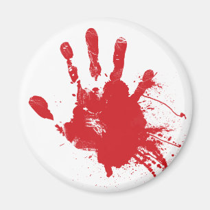 Bloody Handprint Magnet