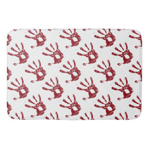 Bloody Handprints Bath Mat