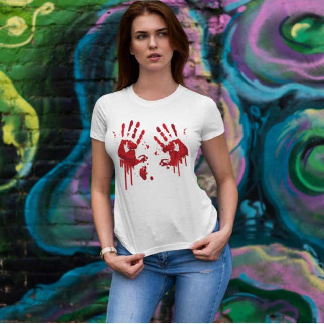 Bloody Handprints T-Shirt (Creator Uploaded)