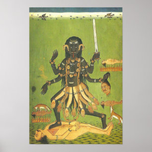 Bloody Kali patron goddess of the Thugs Poster