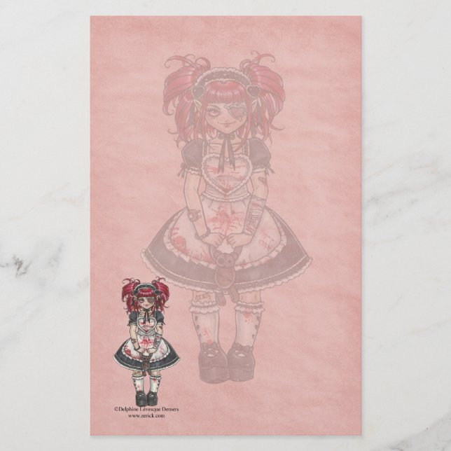 Bloody Lolita Gothic Stationery (Front)