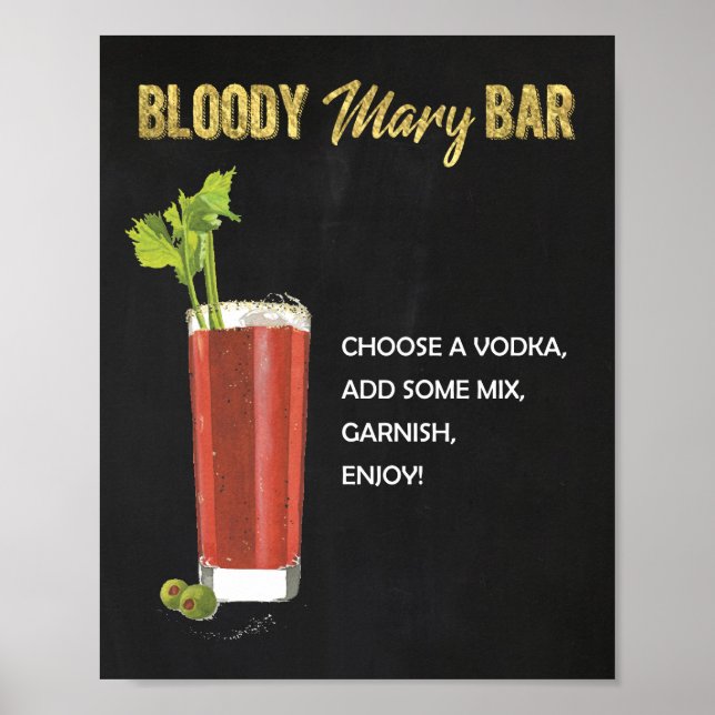 Bloody Mary Bar Sign (Front)