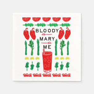 Bloody Mary Bev Naps Napkin