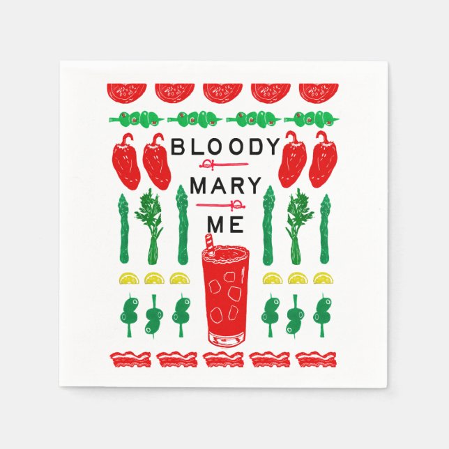 Bloody Mary Bev Naps Napkin (Front)