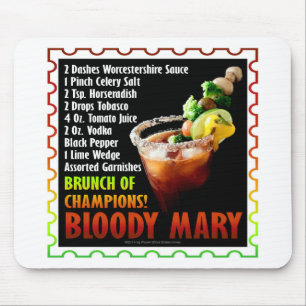 BLOODY MARY, Brunch of Champions Mouse Pad