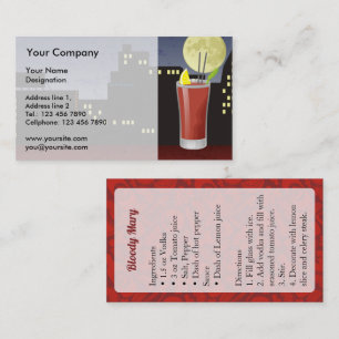 Bloody Mary Business Card