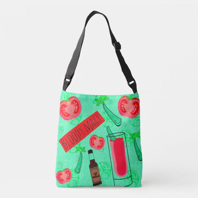 Bloody Mary Cocktail Crossbody Bag (Back)
