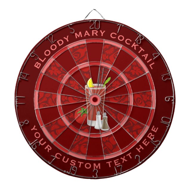 Bloody Mary Cocktail Dartboard (Front)