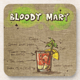Bloody Mary Cocktail Drink Coaster