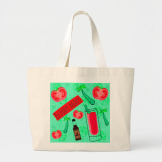 Bloody Mary Cocktail Large Tote Bag