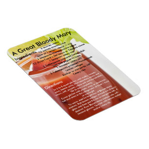 Bloody Mary Drink Recipe Magnet