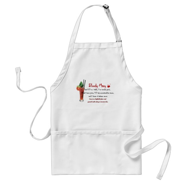 Bloody Mary Drink Recipe Standard Apron (Front)