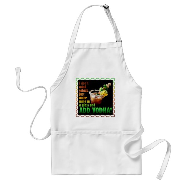 BLOODY MARY, LOADED UP WITH BOOZE STANDARD APRON (Front)