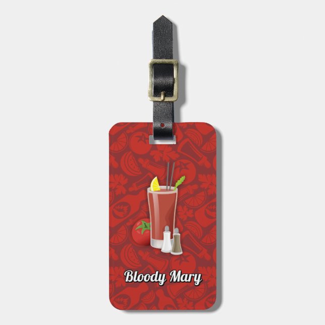 Bloody Mary Luggage Tag (Front Vertical)