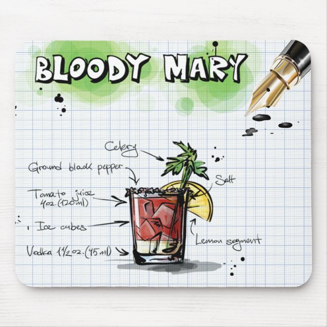Bloody Mary Mouse Pad (Front)