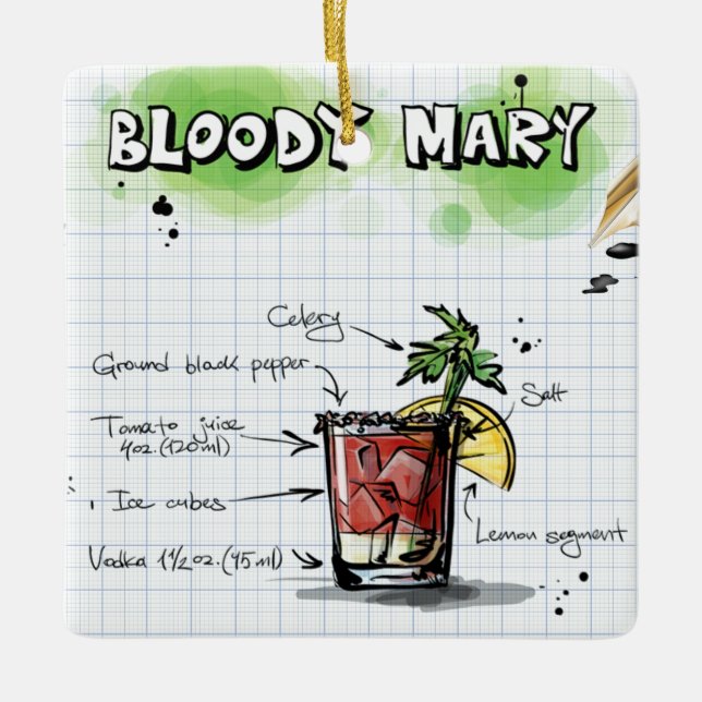 Bloody Mary Ornament (Front)
