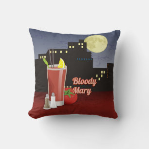 Bloody Mary Recipe Cushion