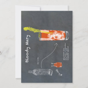 Bloody Mary Recipe Invitation