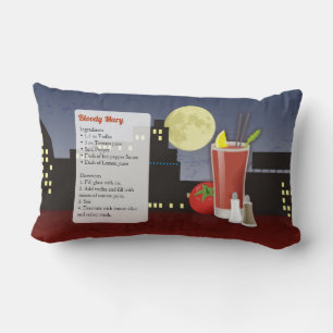 Bloody Mary Recipe Lumbar Cushion