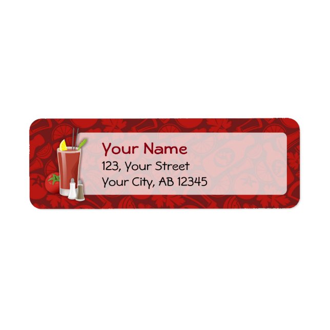 Bloody Mary Return Address Label (Front)