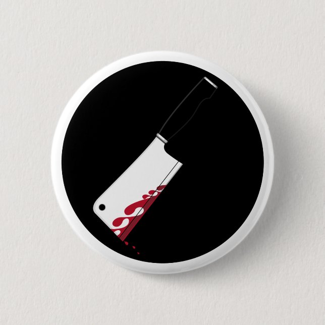 Bloody Meat Cleaver Badge (Front)
