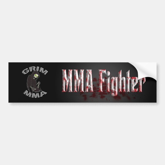 Bloody MMA Fighter bumper sticker (Front)