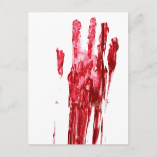 Bloody murder postcard
