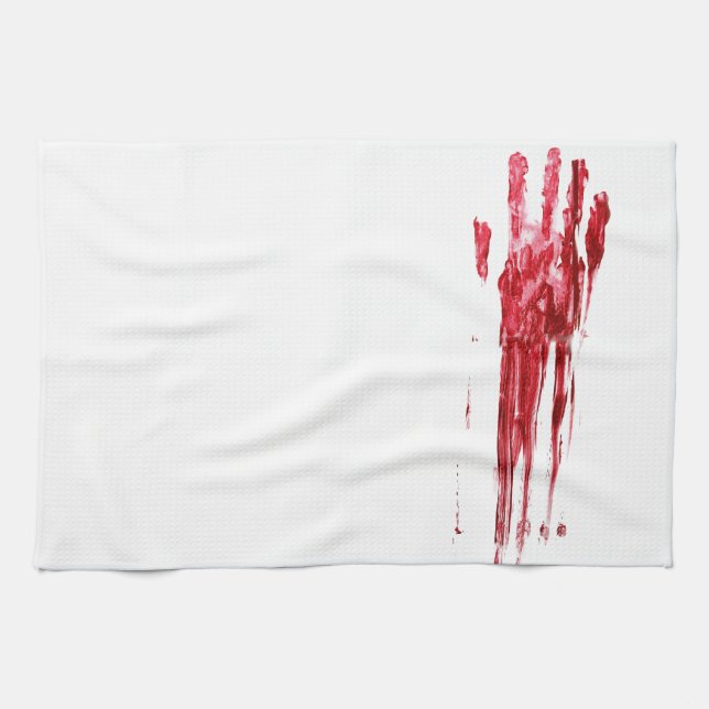 Bloody murder tea towel (Horizontal)