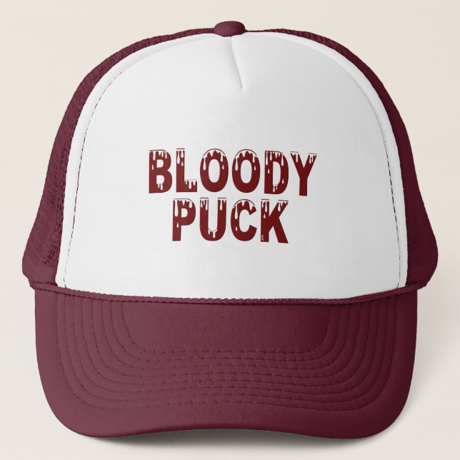 Bloody Puck trucker hat (Front)