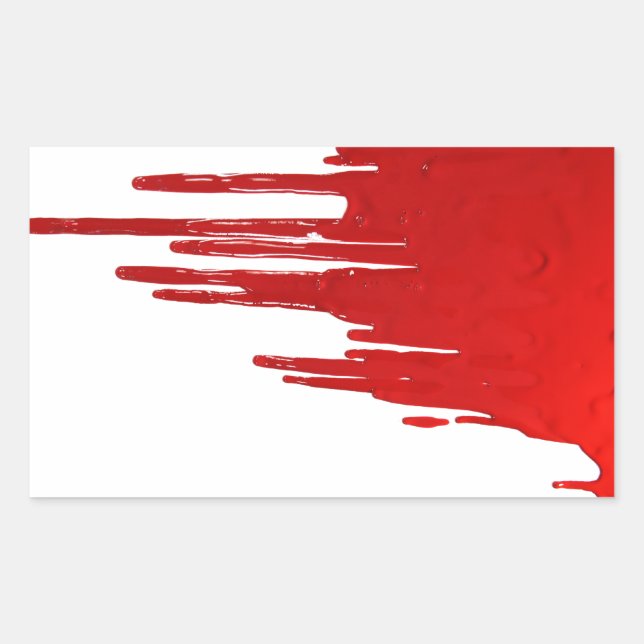 Bloody Rectangular Sticker (Front)