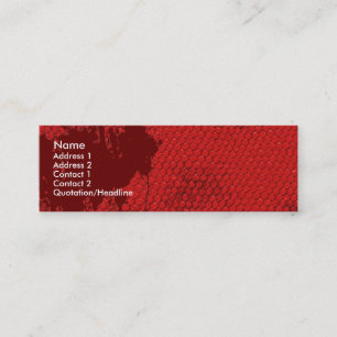 Bloody Scales Mini Business Card