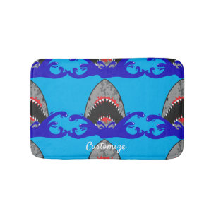 Bloody Shark Jaws Thunder_Cove  Bath Mat