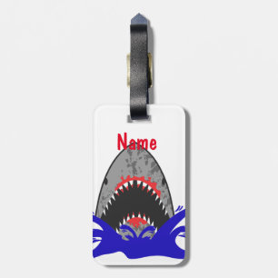 Bloody Shark Jaws Thunder_Cove Car Luggage Tag