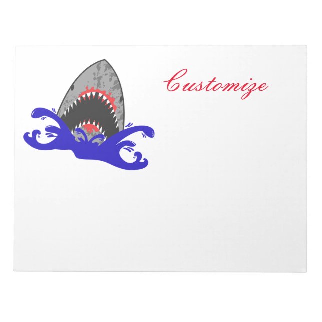 Bloody Shark Jaws Thunder_Cove  Notepad (Front)