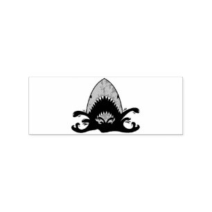 Bloody Shark Jaws Thunder_Cove Rubber Stamp