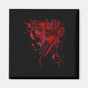 Bloody Shirt Help Blood Splatter Halloween Blood S Magnet