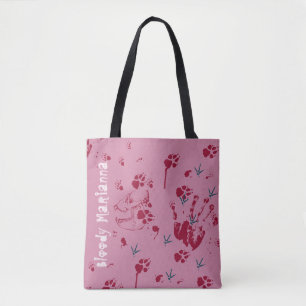 Bloody Skull Creepy Blood Traces Halloween Tote Bag