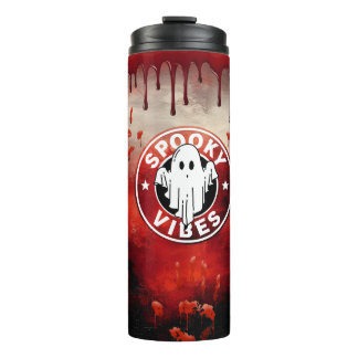 Bloody Spooky Vibes Ghost Thermal Tumbler