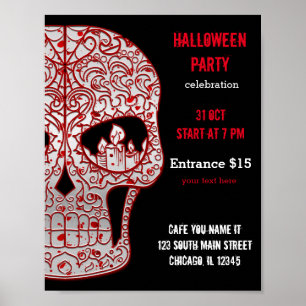 Bloody Sugar Skull Poster