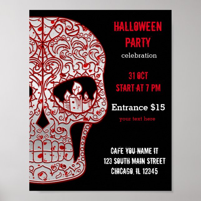 Bloody Sugar Skull Poster (Front)