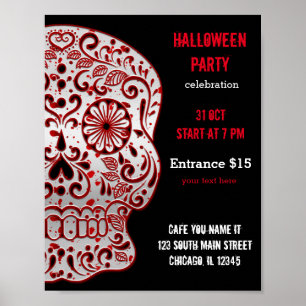 Bloody Sugar Skull Poster