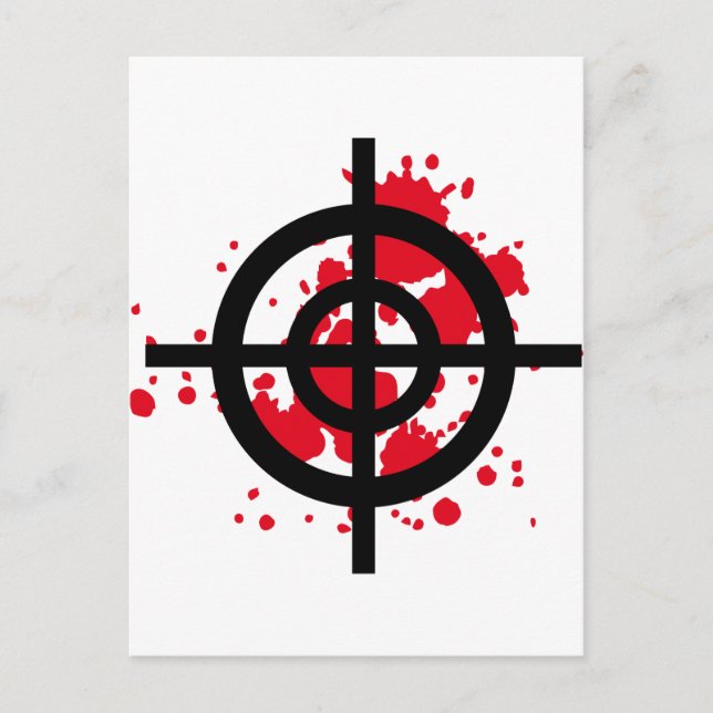bloody target sniper postcard (Front)