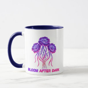 Bloom After Dark Neon Flower Mug