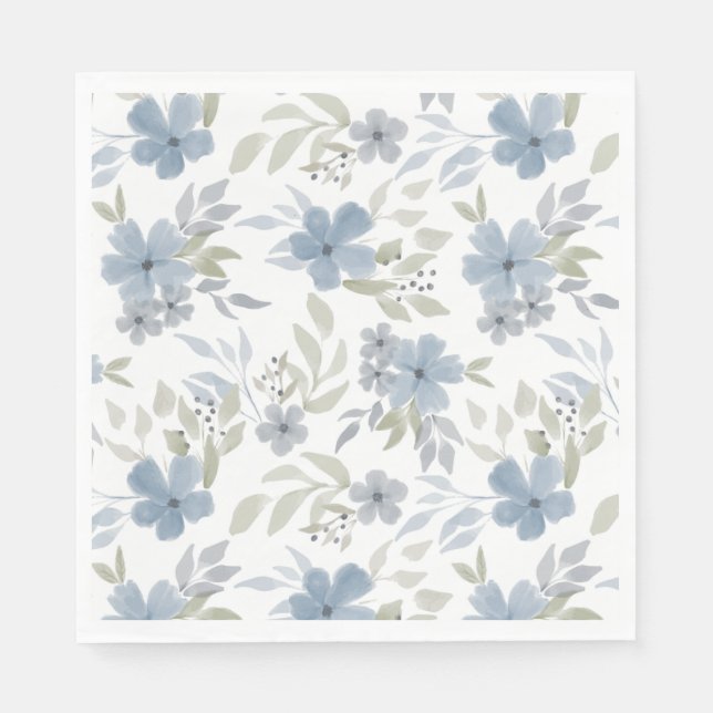 Bloom and Grow Baby Shower  Napkin (Front)