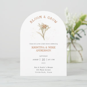 Bloom and Grow Edelweiss Baby Shower Invitation