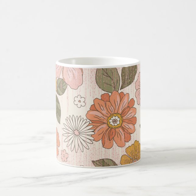 bloom baby bloom Flower Glitter Mug Gift (Center)