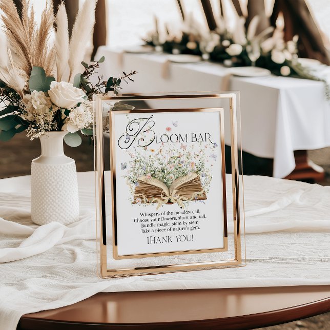 Bloom Bar New Chapter Book Theme Wildflower Poster (Creator Uploaded)